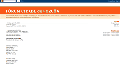 Desktop Screenshot of forum-cidade-fozcoa.blogspot.com