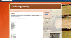 Desktop Screenshot of gotlandsgenealogi.blogspot.com