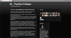 Desktop Screenshot of fashioncritiquesl.blogspot.com