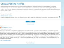 Tablet Screenshot of chrisandrobertaholmes.blogspot.com