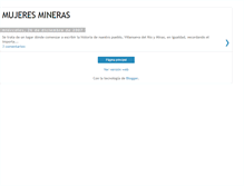 Tablet Screenshot of mujeresmineras.blogspot.com