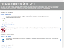 Tablet Screenshot of pesquisacodigodeetica.blogspot.com