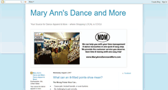 Desktop Screenshot of maryannsdanceandmore.blogspot.com