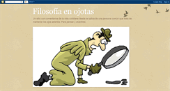 Desktop Screenshot of filosofiaenojotas.blogspot.com