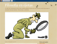 Tablet Screenshot of filosofiaenojotas.blogspot.com