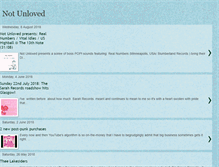 Tablet Screenshot of notunloved.blogspot.com