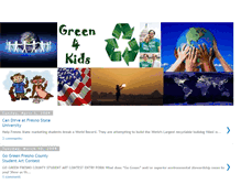 Tablet Screenshot of green4kids.blogspot.com