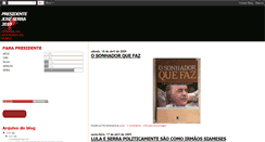 Desktop Screenshot of presidentejoseserra2010.blogspot.com