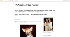 Desktop Screenshot of chihuahua-dog-lovers.blogspot.com