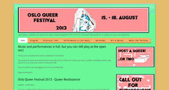 Desktop Screenshot of osloqueerfestival.blogspot.com