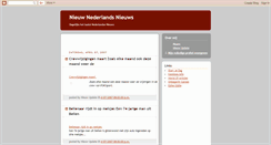 Desktop Screenshot of nieuwnederlandsnieuws.blogspot.com