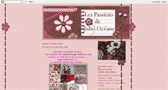 Desktop Screenshot of lespassionsdejulie-oceane.blogspot.com