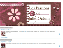 Tablet Screenshot of lespassionsdejulie-oceane.blogspot.com