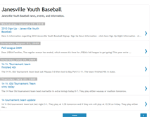 Tablet Screenshot of janesvilleyouthbaseball.blogspot.com