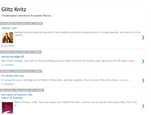 Tablet Screenshot of glitzknitz.blogspot.com