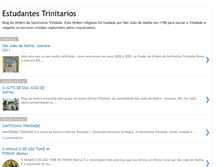 Tablet Screenshot of estudantestrinitarios.blogspot.com