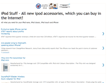 Tablet Screenshot of newipodstuff.blogspot.com