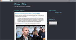 Desktop Screenshot of project-titan.blogspot.com