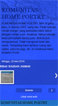 Mobile Screenshot of komunitashomepoetry.blogspot.com