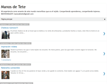 Tablet Screenshot of manosdetete.blogspot.com