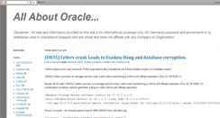 Desktop Screenshot of oracleabout.blogspot.com