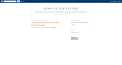 Desktop Screenshot of newsofthefuture.blogspot.com