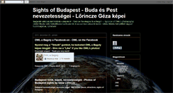 Desktop Screenshot of budapesti-nevezetessegek.blogspot.com