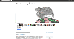 Desktop Screenshot of mividasonpalabras.blogspot.com