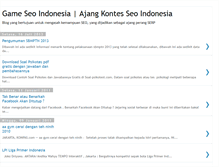 Tablet Screenshot of gameseoindonesia.blogspot.com