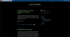 Desktop Screenshot of kylieadamsart.blogspot.com