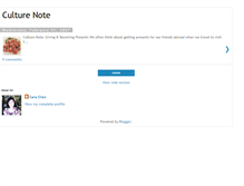 Tablet Screenshot of culturenote.blogspot.com