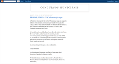 Desktop Screenshot of concursosmunicipais.blogspot.com