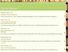 Tablet Screenshot of obscure-clearly.blogspot.com