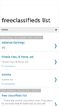 Mobile Screenshot of allfreeclassifiedslist.blogspot.com