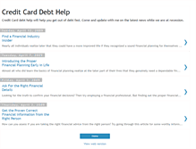 Tablet Screenshot of creditcard-debt-help.blogspot.com