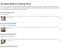 Tablet Screenshot of makebelievecookingshow.blogspot.com