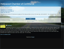 Tablet Screenshot of hollywoodchamberofcommerce.blogspot.com