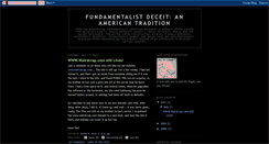 Desktop Screenshot of fundamentalistdeceit.blogspot.com