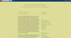 Desktop Screenshot of philosophymatters.blogspot.com