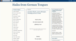 Desktop Screenshot of haikufromgermantongues.blogspot.com