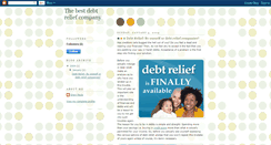 Desktop Screenshot of debtreliefcompany.blogspot.com