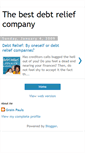 Mobile Screenshot of debtreliefcompany.blogspot.com