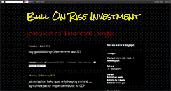 Desktop Screenshot of bullonrise.blogspot.com