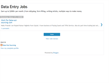 Tablet Screenshot of data-out-sourcing-rajesh.blogspot.com