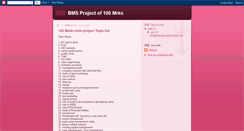 Desktop Screenshot of chandan-bmsprojectof100mrks.blogspot.com