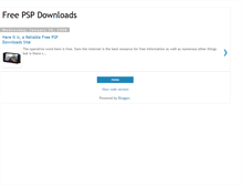 Tablet Screenshot of freepsp-downloads.blogspot.com