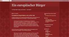 Desktop Screenshot of eineuropaeischerbuerger.blogspot.com