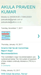 Mobile Screenshot of akulapraveen.blogspot.com