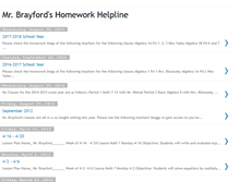 Tablet Screenshot of mrbrayford.blogspot.com