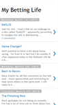 Mobile Screenshot of mybettinglife.blogspot.com
